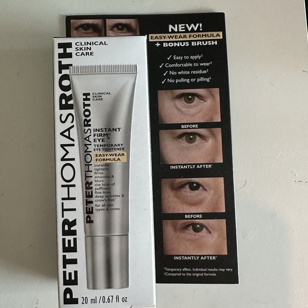New Formula Peter Thomas Roth Instant FIRMx Eye Tightening Treatment Bonus Brush